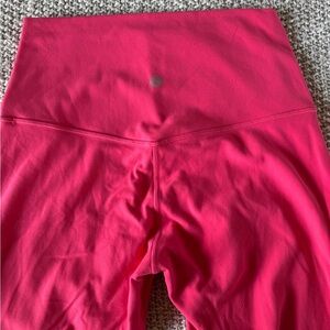 lululemon align legging high rise neon pink coral women’s size 6